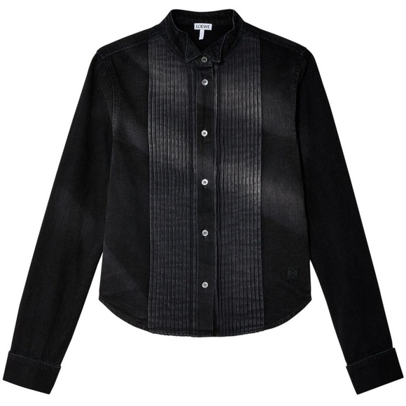 Loewe Pleated Shirt in Denim It36 - Picture 5 of 7